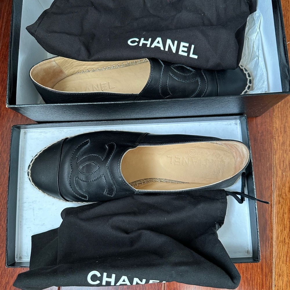 CHANEL Espadrilles Shoes Size 40